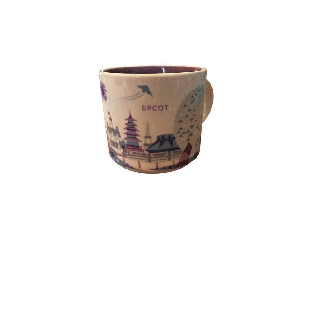 Starbucks You Are Here Collection Disney Epcot 14 Oz Mug Purple Monorail Magical